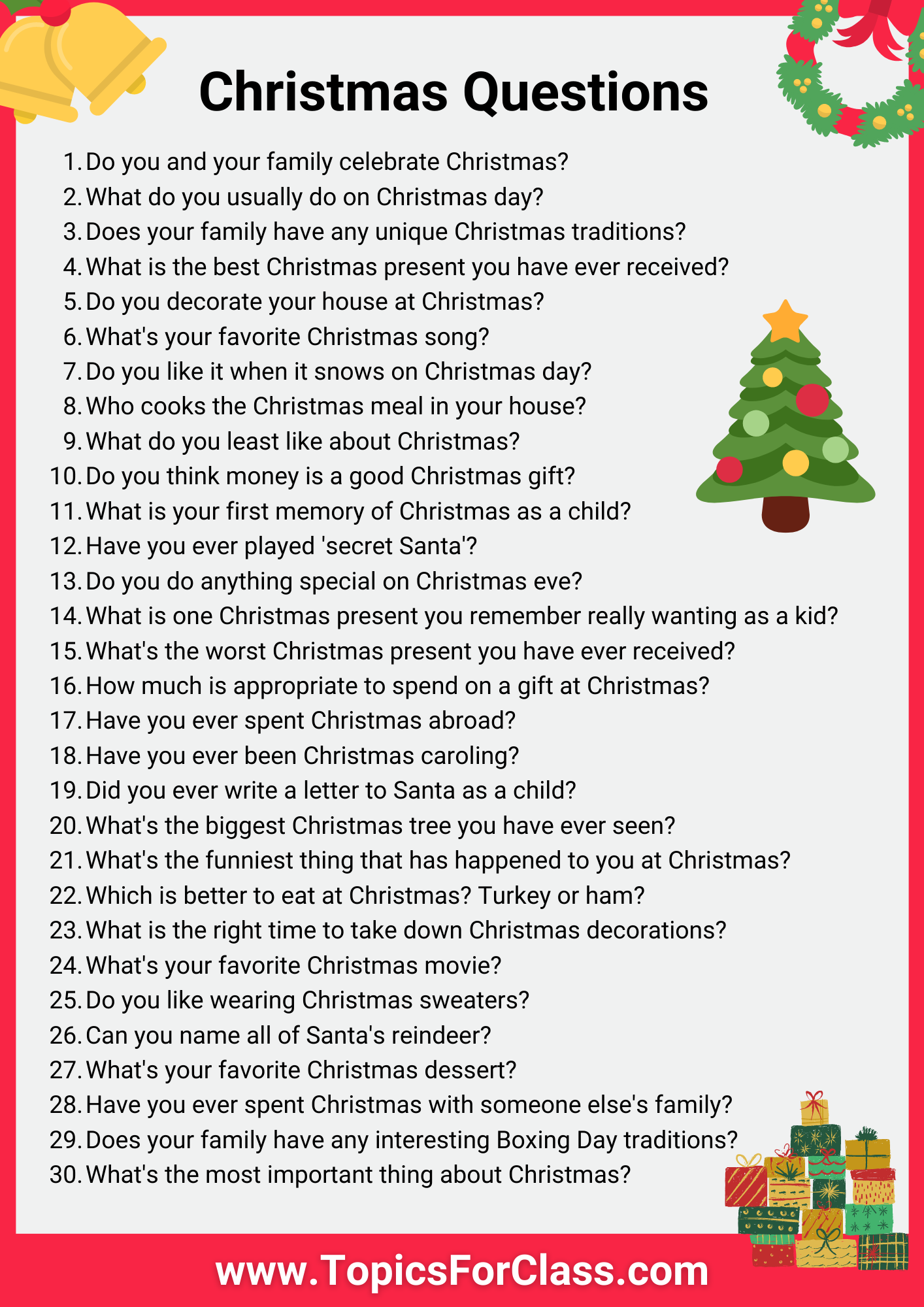 Christmas Questions PDF