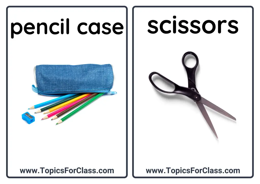 Classroom Objects Flashcards