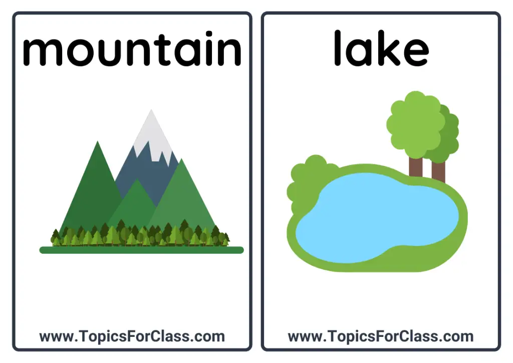 Nature Vocabulary Flashcards