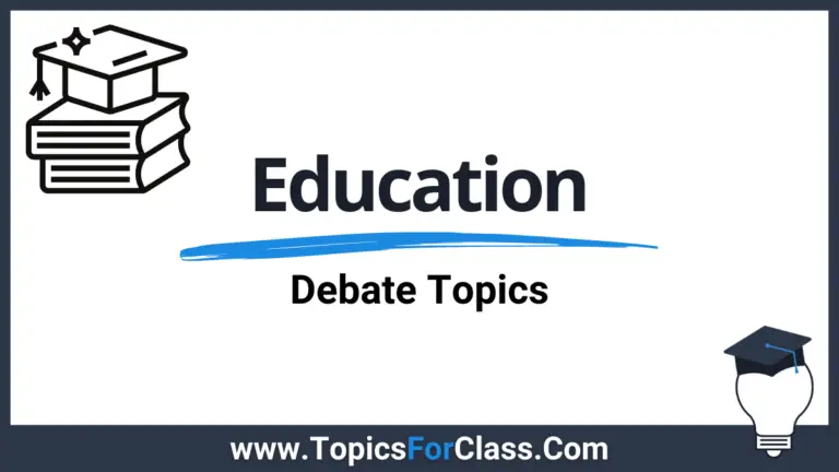 20 Debate Topics About Education