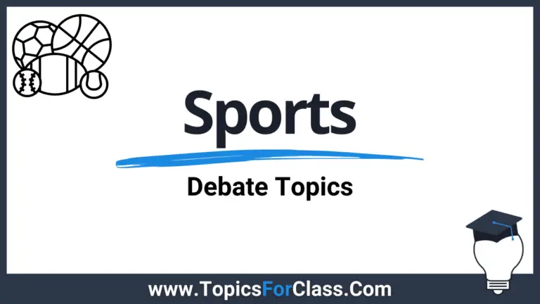 20 Debate Topics About Sports